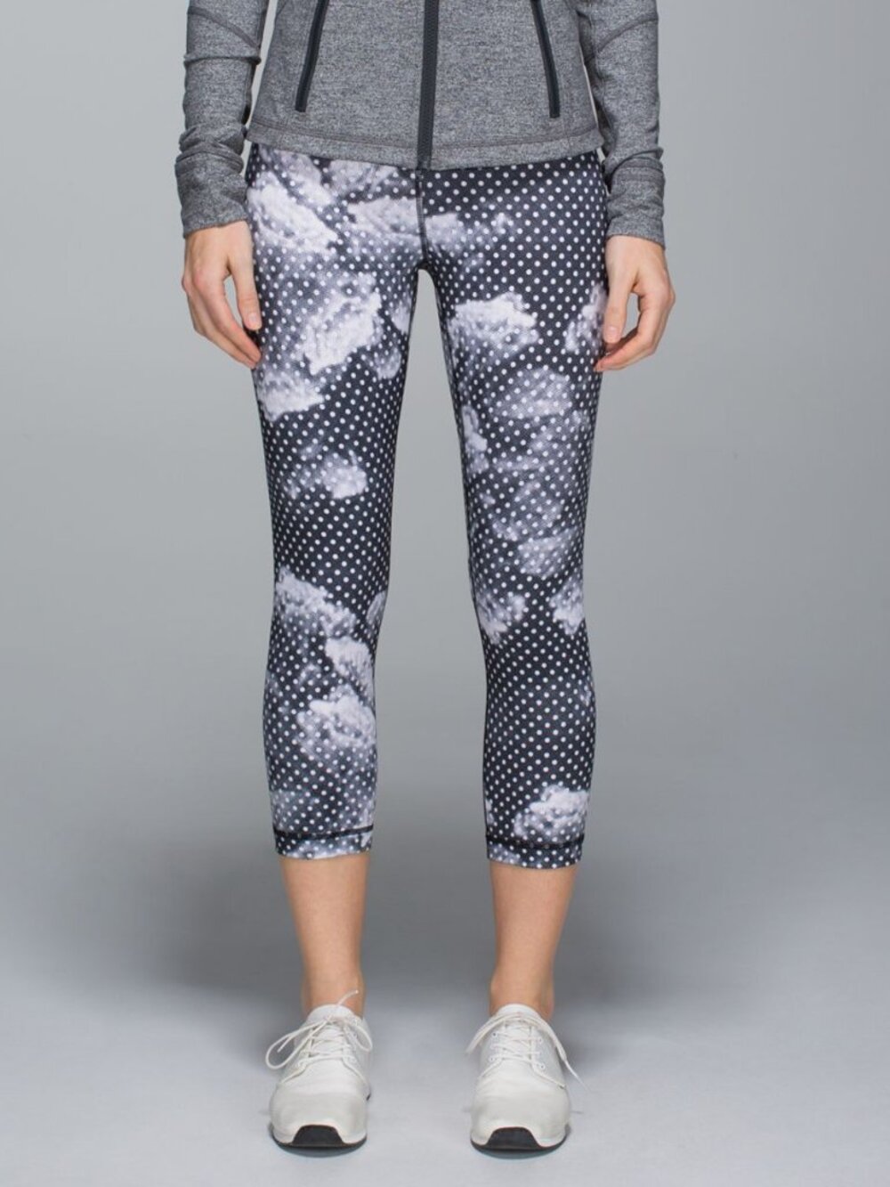 Lululemon Wunder Under Crop Dottie Dream Rose